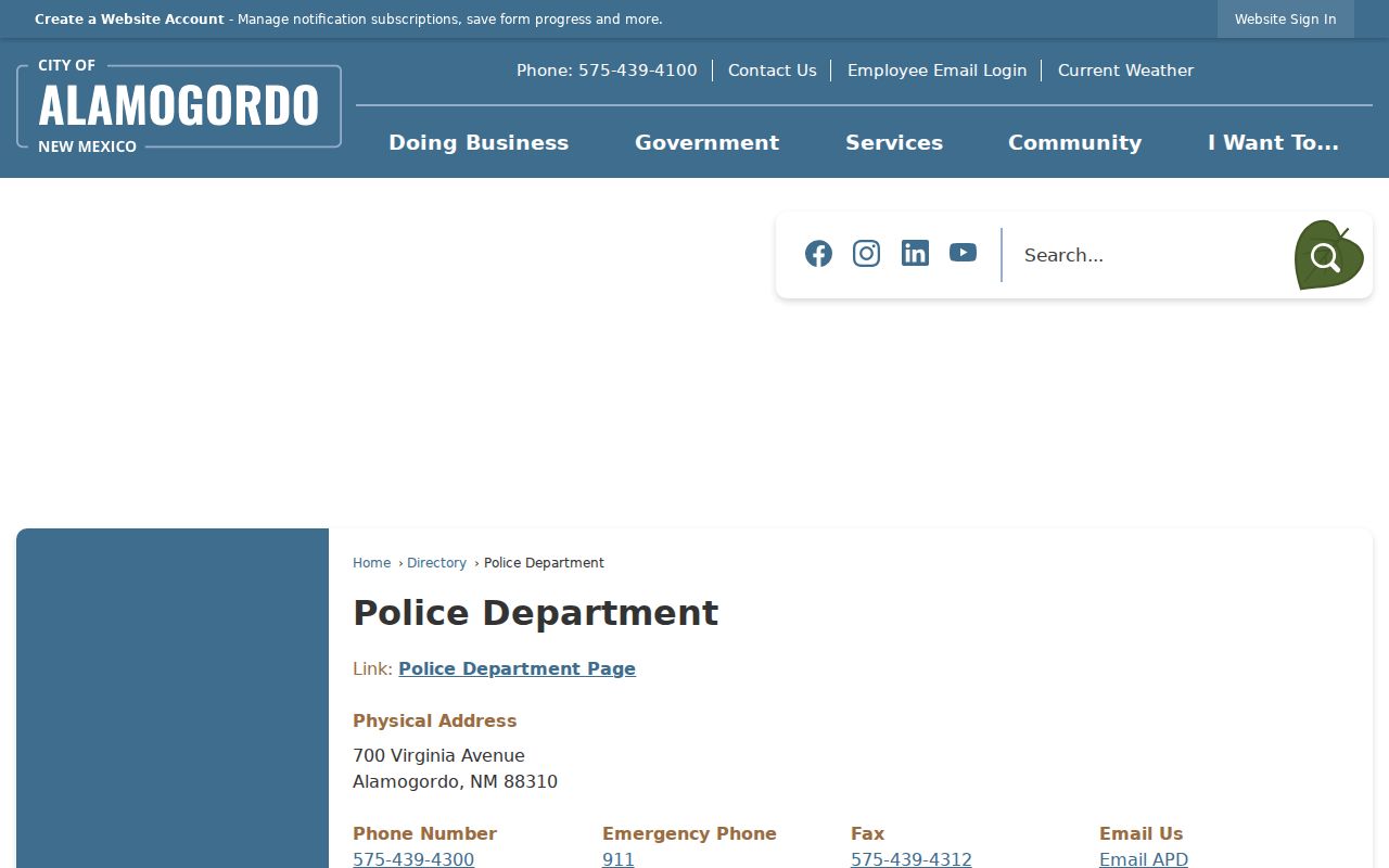 Alamogordo warrant records and Alamogordo Police Department source
